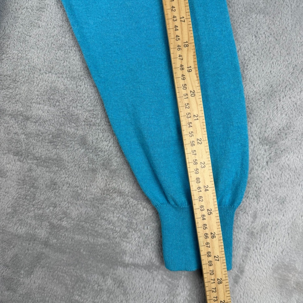 Peter Millar Men’s Sweater XL Blue Long Sleeve Cashmere Blend Pullover Golf - Picture 6 of 11